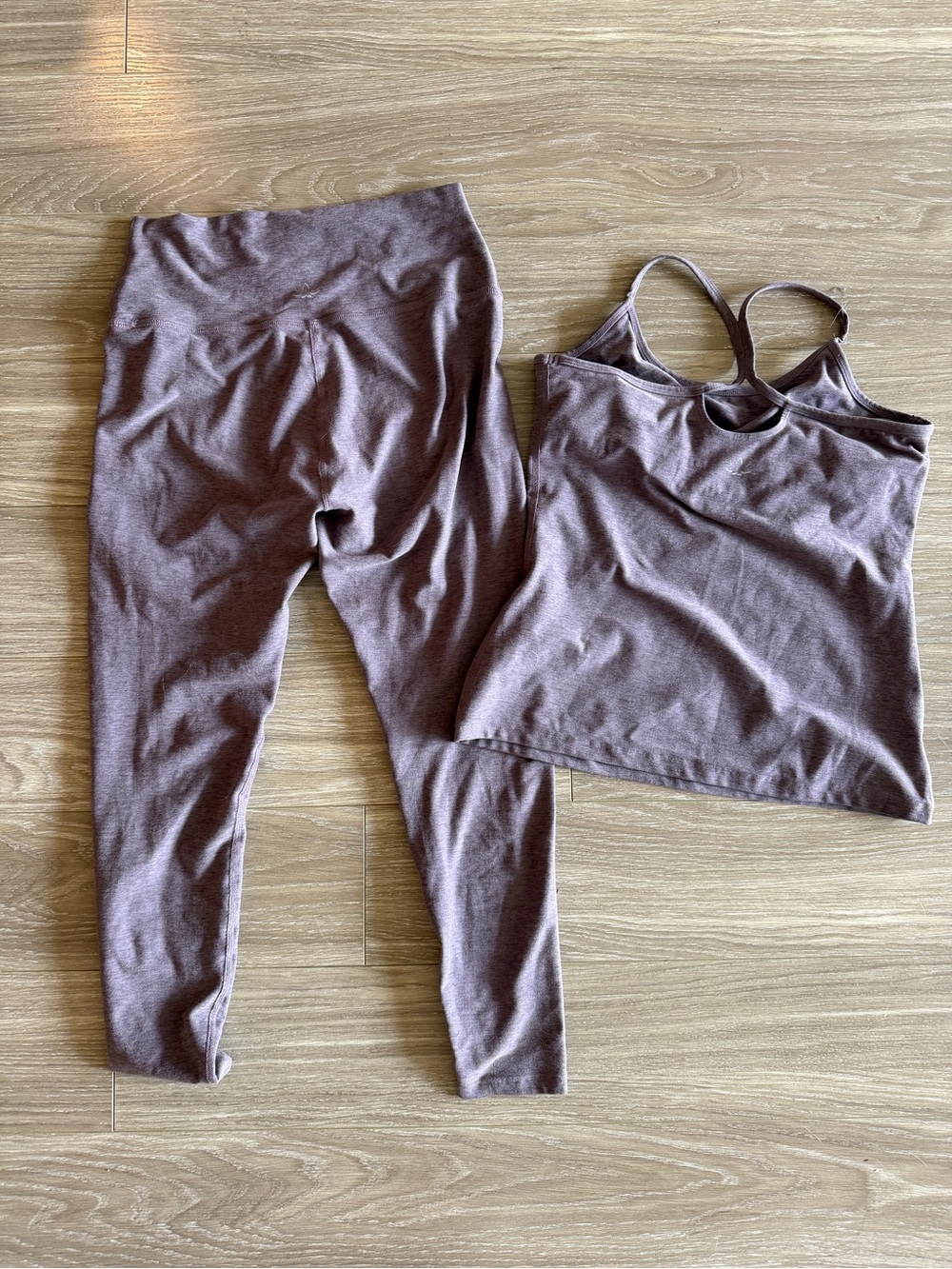 Beyond Yoga Spacedye Set Racerback Tank Caught in the Midi leggings sz Large - Picture 4 of 10